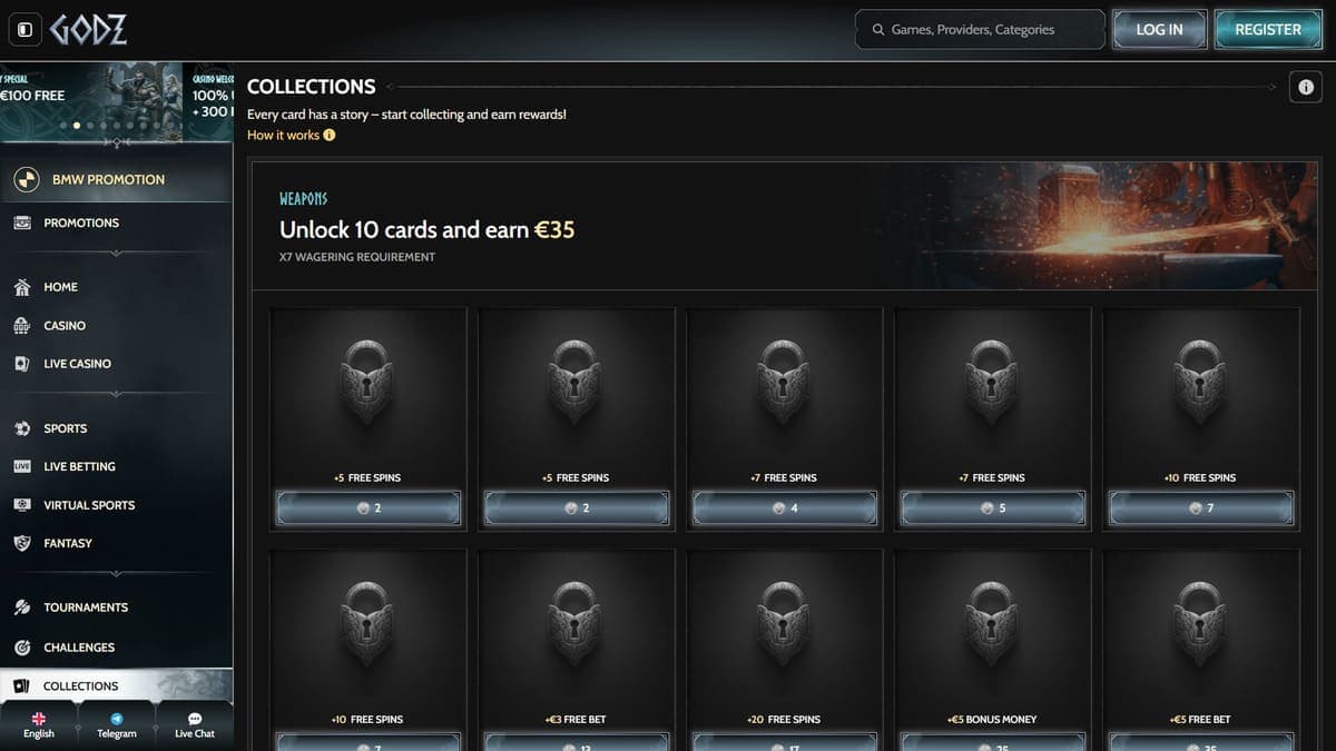 Collections Godz Casino