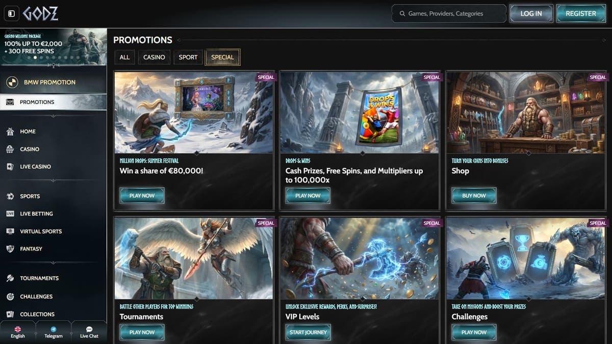Promos Godz Casino