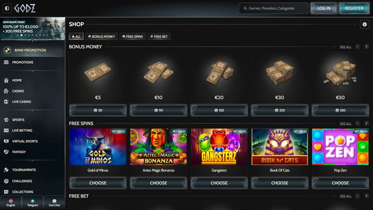 Shop Godz Casino