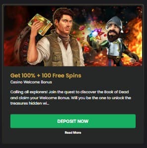 Welcome bonus GoldenPlay Casino