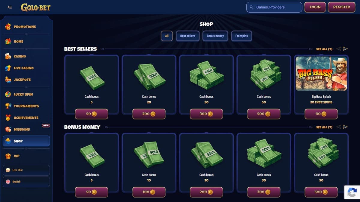 Shop Golobet Casino