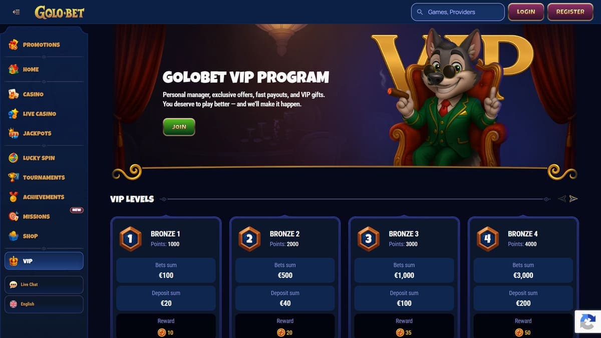 VIP Club Golobet Casino