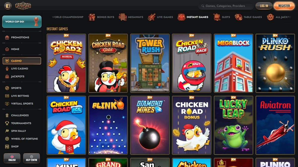 Instant games Gransino Casino