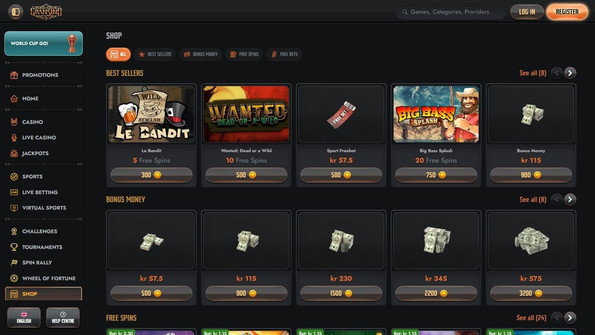 Shop Gransino Casino