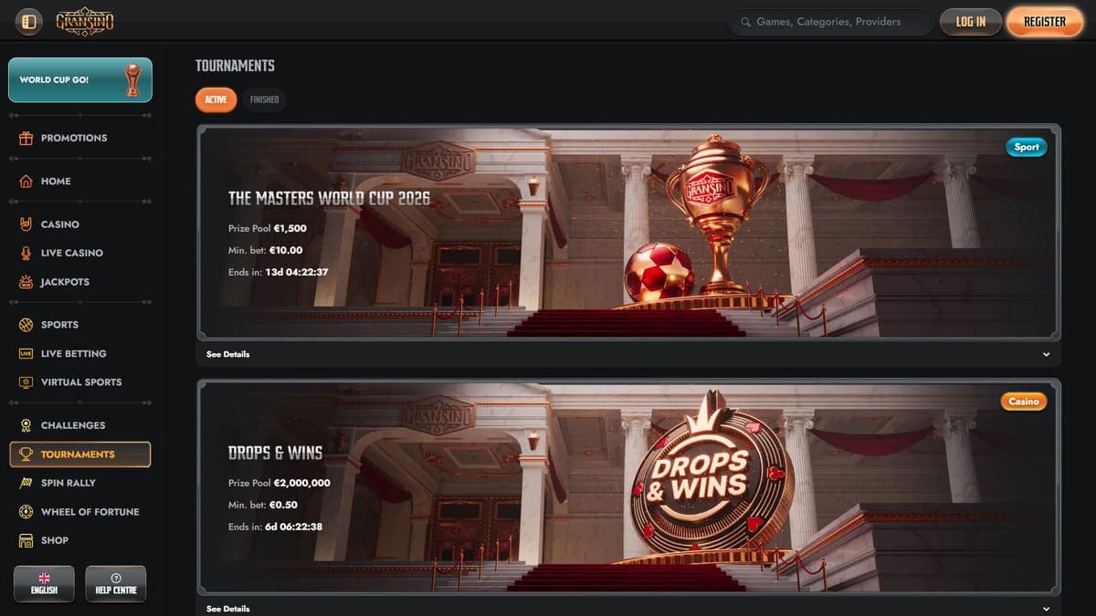 Tournaments Gransino Casino