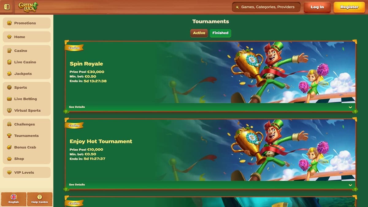 Tournaments GreenLuck Casino