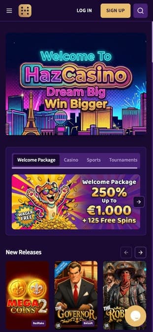 Hazcasino casino mobile