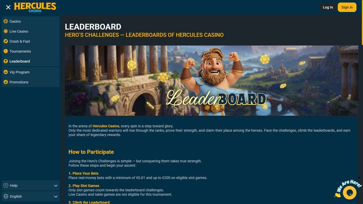 Challenges Hercules Casino