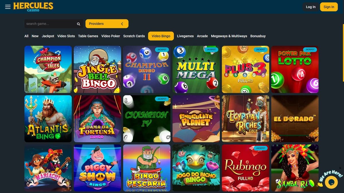 Other games Hercules Casino