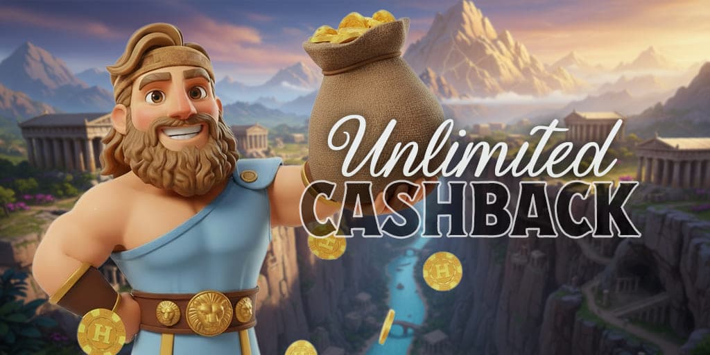 Unlimited cashback Hercules Casino