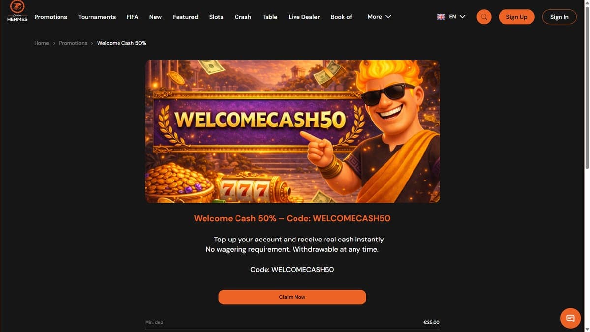 Crash Welcome Hermès Casino