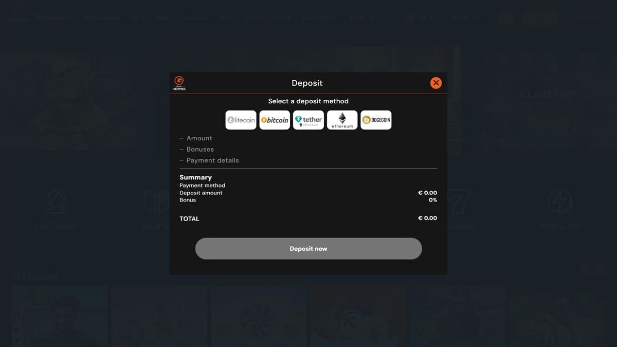 Deposit Hermès Casino
