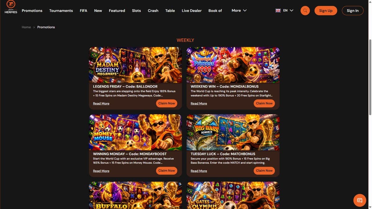 Promos Hermès Casino