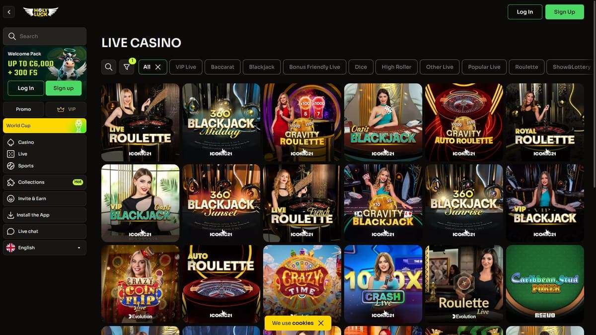 Live casino Holyluck Casino