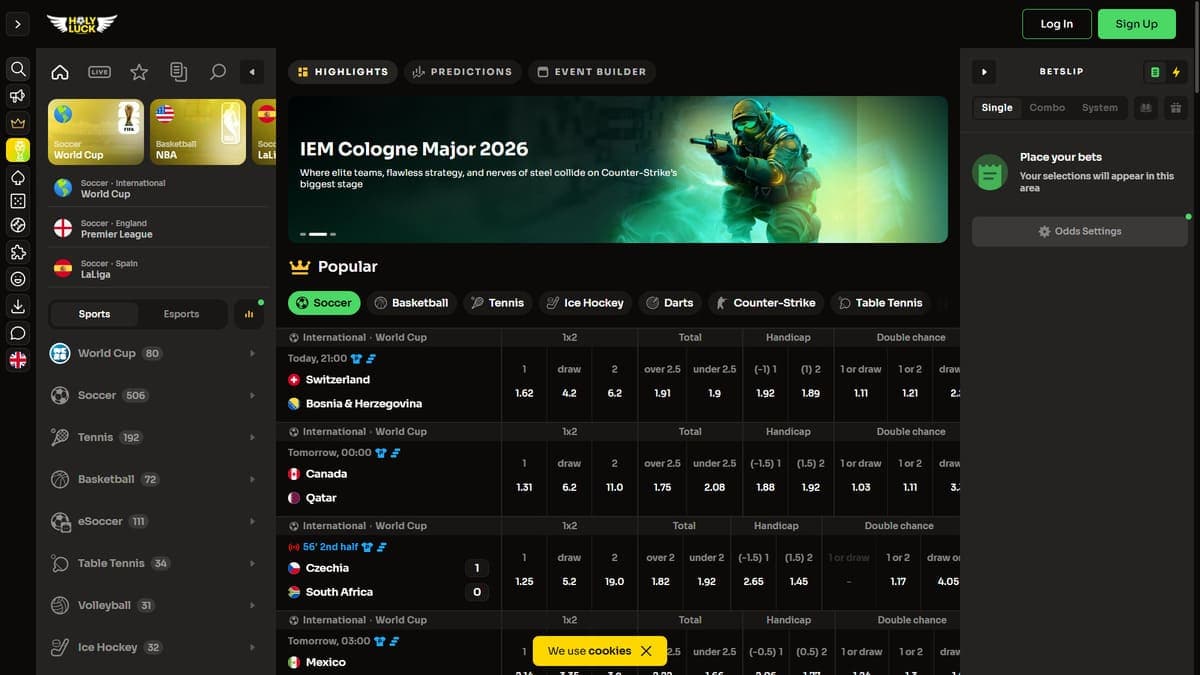 Sports betting Holyluck Casino