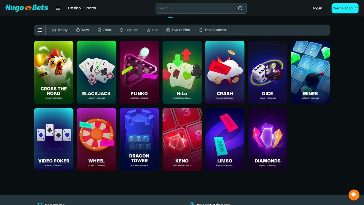 Original games Hugo Bets Casino