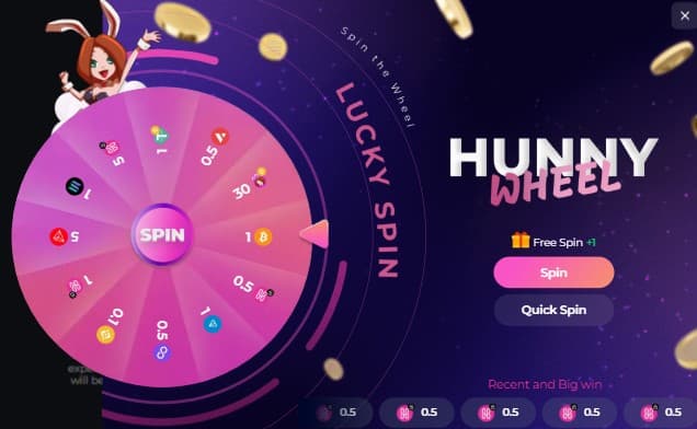 Hunny Wheel HunnyPlay Casino