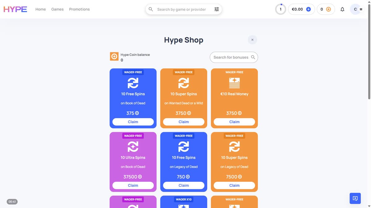 Shop Hype Kasino Casino