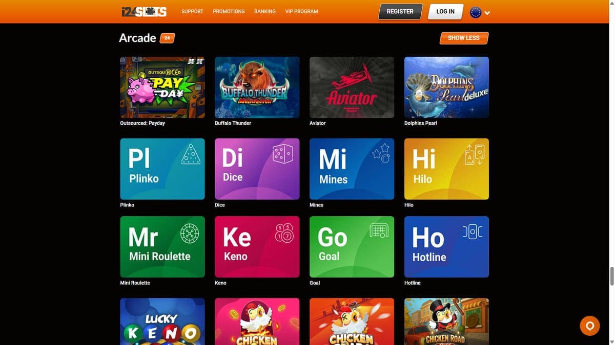 Arcade i24Slots Casino