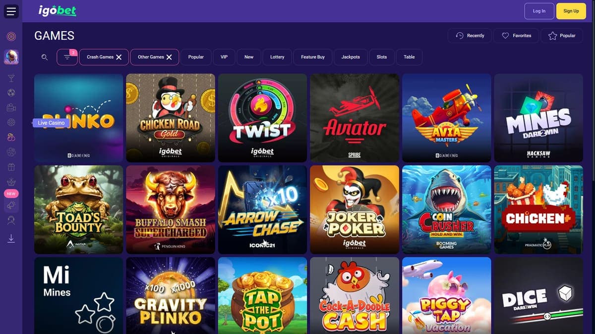 Mini games Igobet Casino