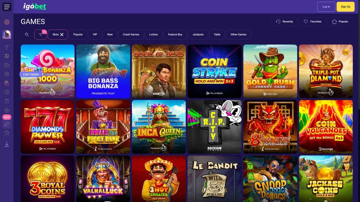 Slot machines Igobet Casino