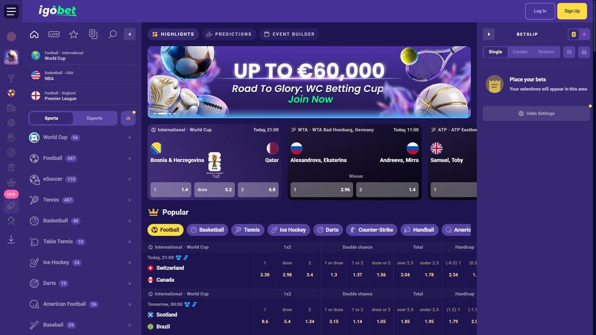 Sports betting Igobet Casino