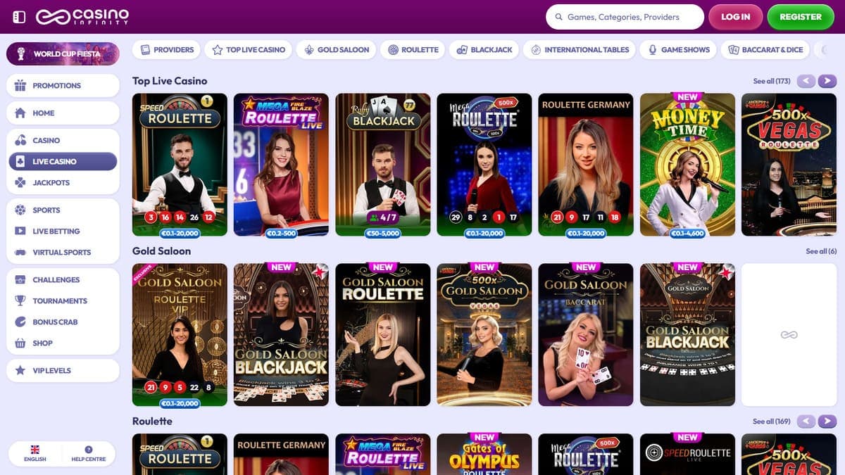 Live Casino Infinity