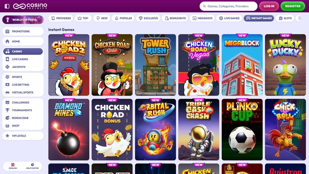 Online games Casino Infinity