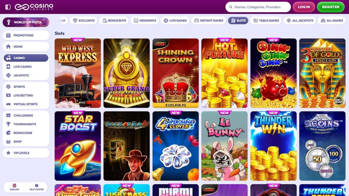 Slot machines Casino Infinity
