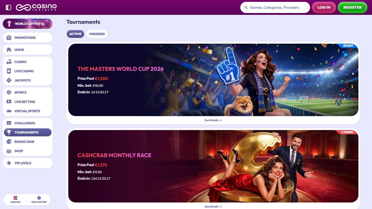 Tournaments Casino Infinity