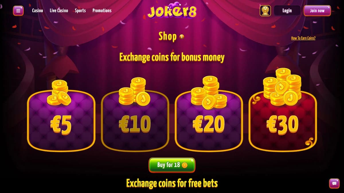 Shop Joker8 Casino