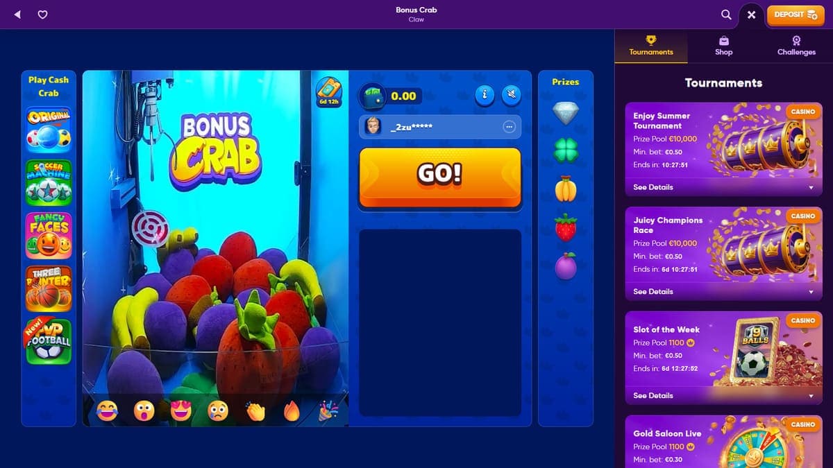 Bonus Crab Kingmaker Casino