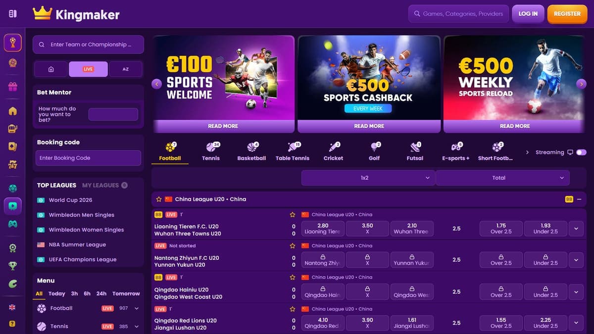 Sports betting Kingmaker Casino