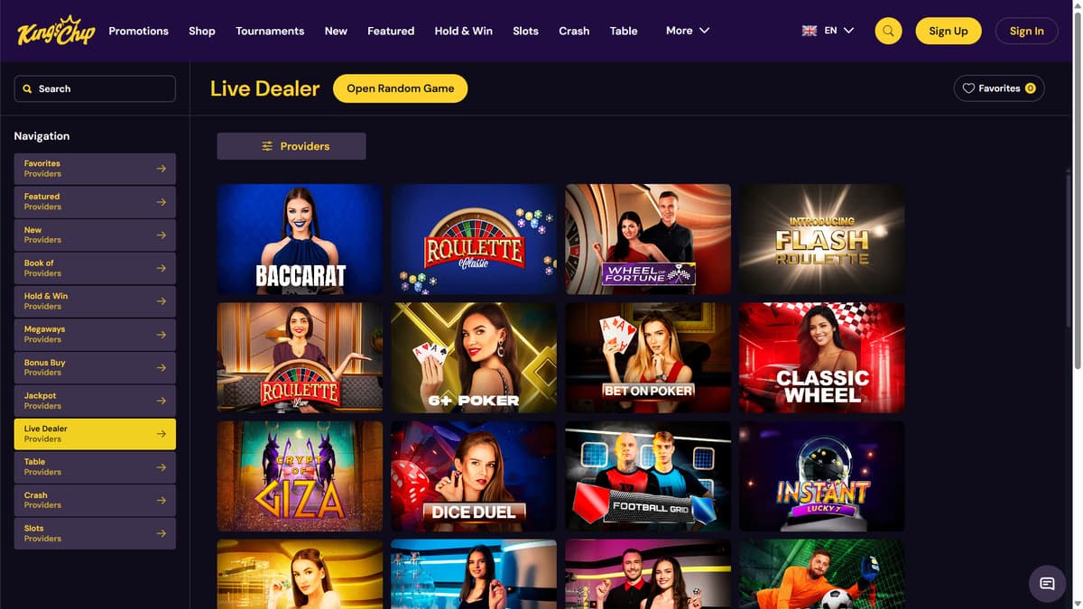 Live Kings Chip Casino