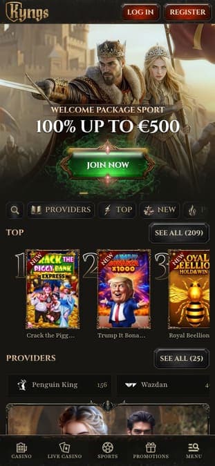 Kyngs casino mobile