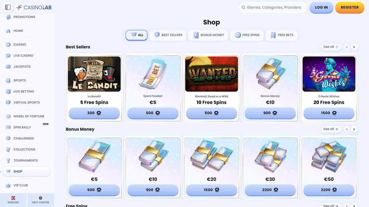 Shop CasinoLab Casino