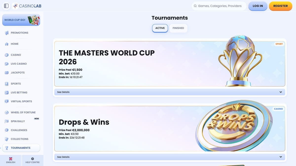 Tournaments CasinoLab Casino