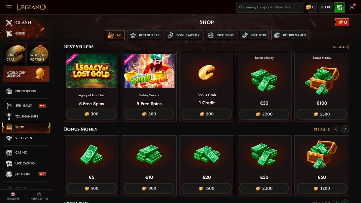 Shop Legiano Casino