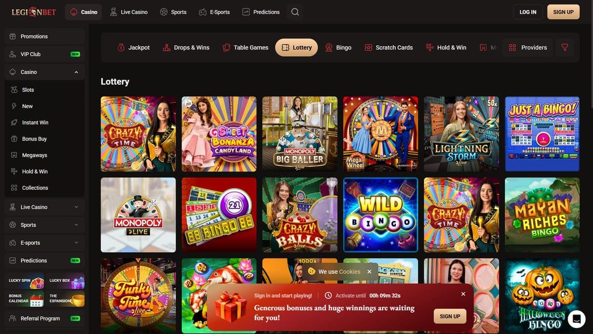 Lottery LegionBet Casino