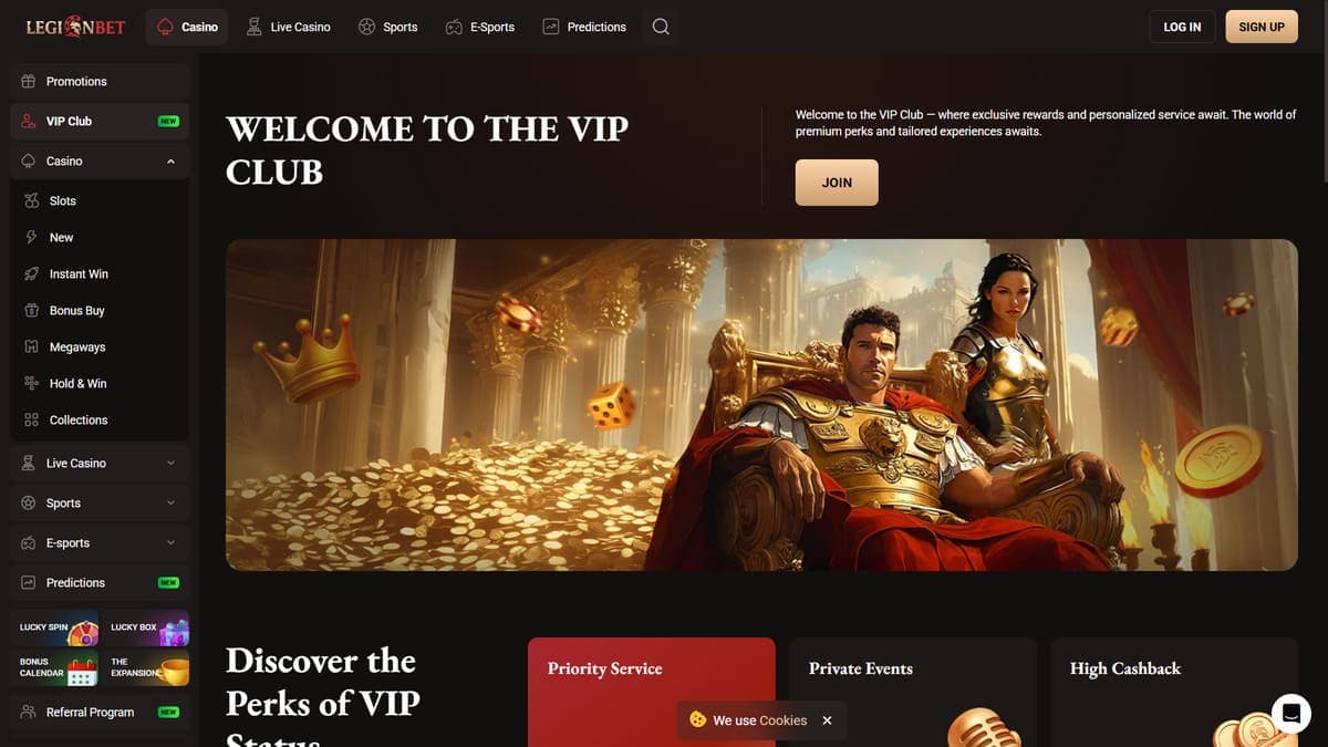VIP club LegionBet Casino