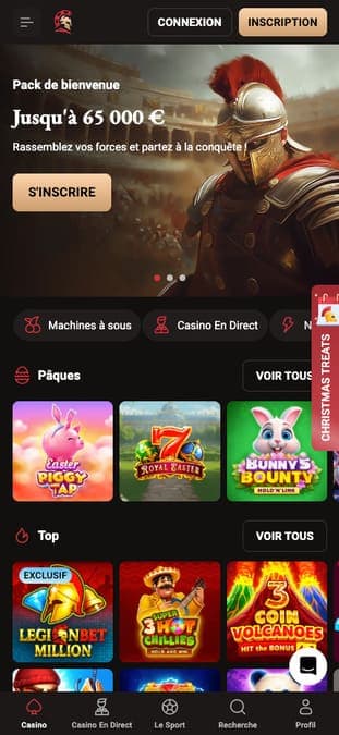 LegionBet Casino Application