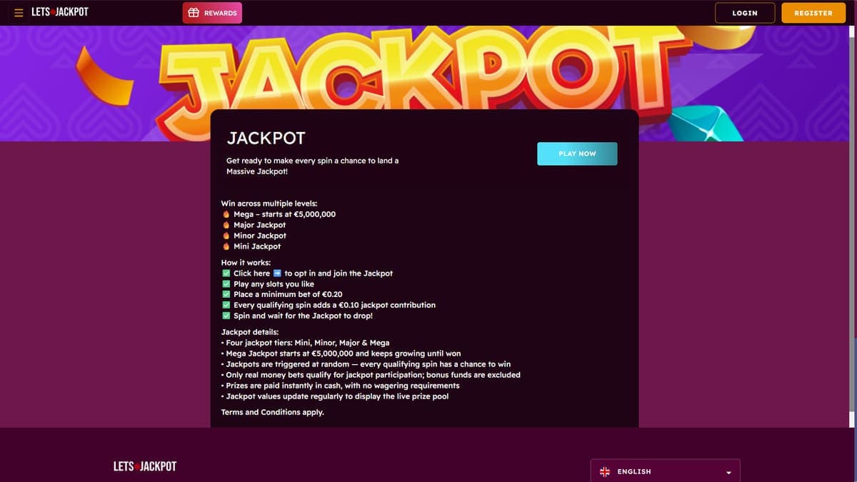 Jackpots Let's Jackpot Casino