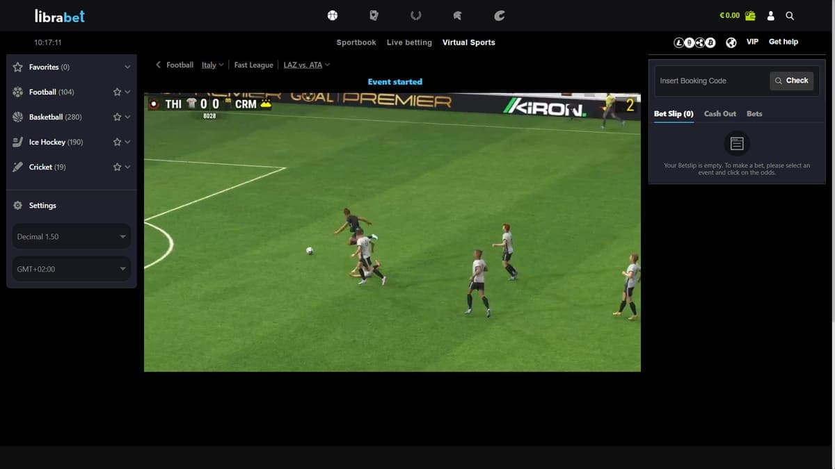 Virtual sports LibraBet Casino