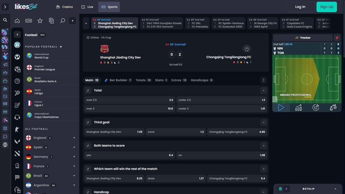Virtual leagues Likes.Bet Casino