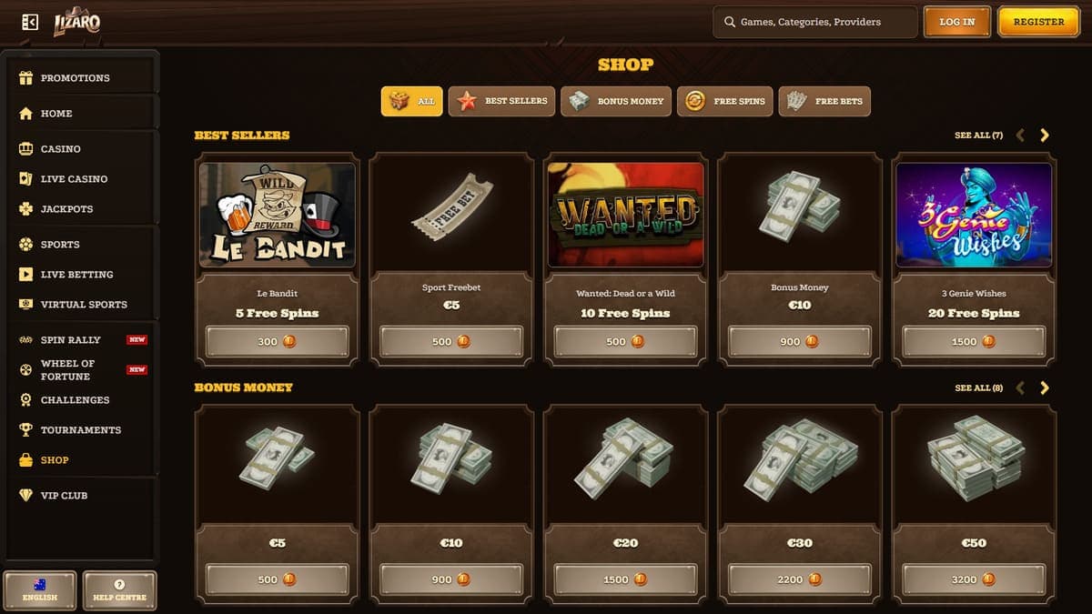 Shop Lizaro Casino