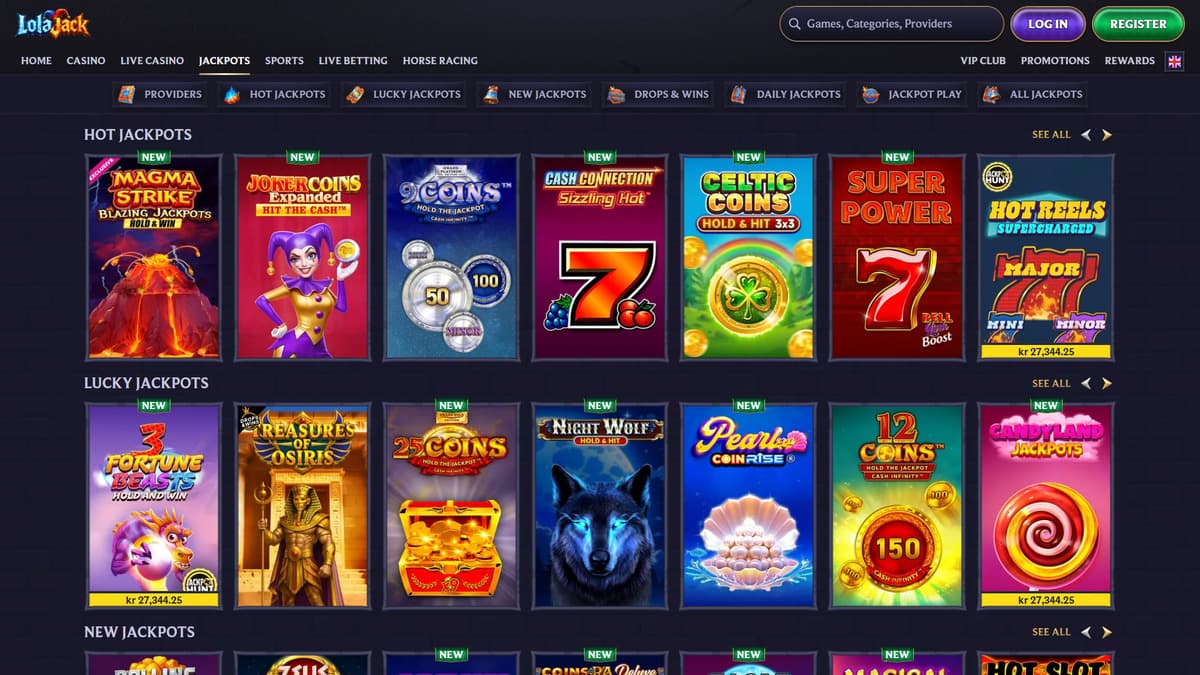 Jackpots LolaJack Casino