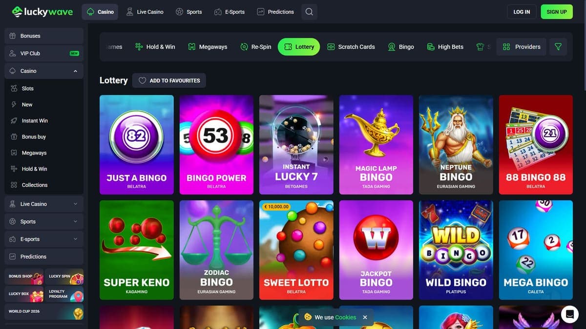 Lottery Lucky Wave Casino