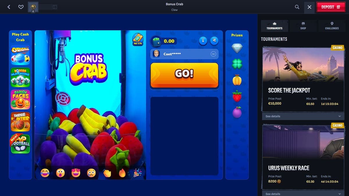 Bonus crab play Mafia Casino