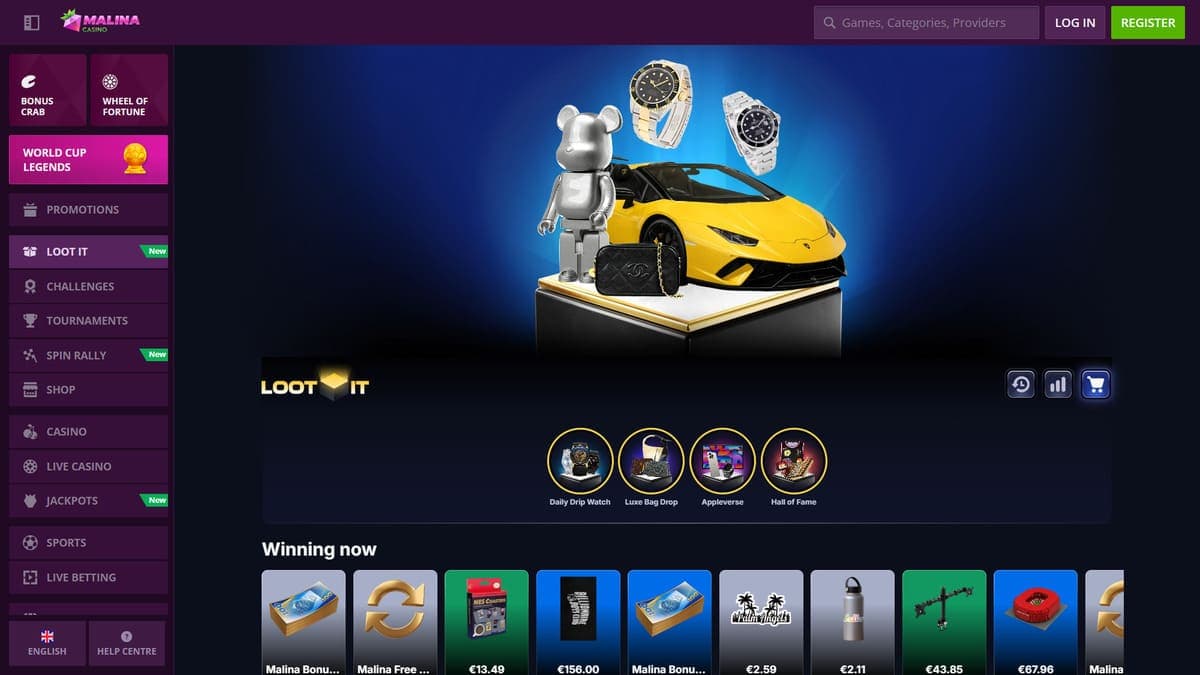 Loot it Malina Casino