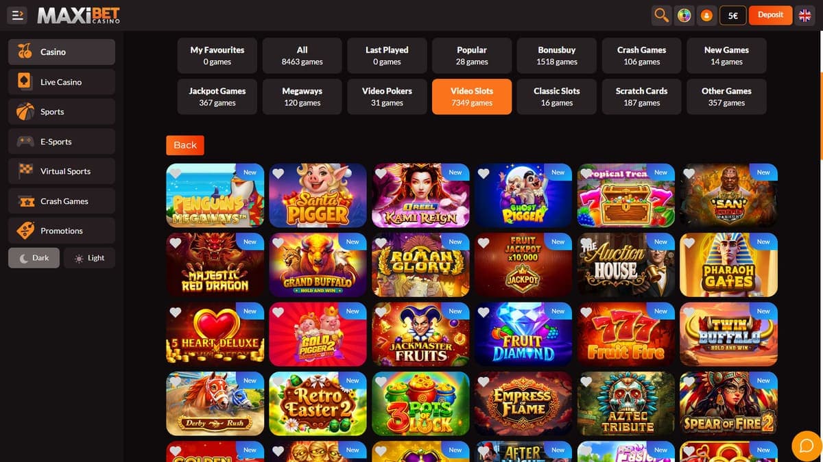 Slots Maxibet Casino